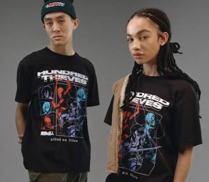 100 Thieves x Attack on Titan gaming anime streetwear